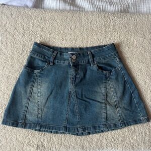 YMI Y2K Denim Mini Skirt